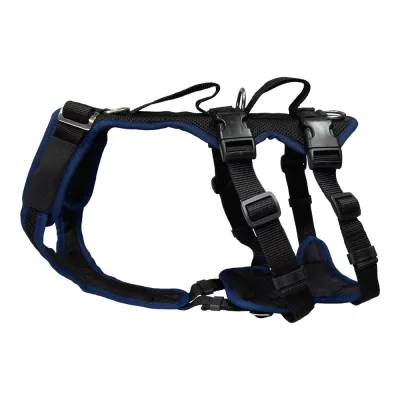 Hundegeschirr Vary Support 4XS – 6XS, Schwarz–Marineblau | Grossenbacher