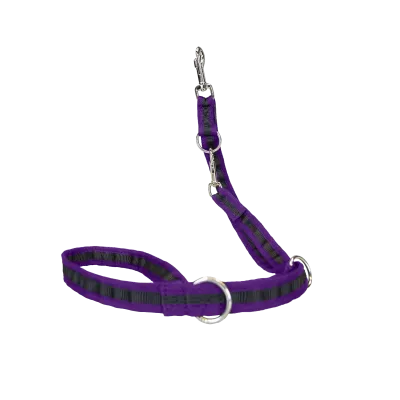 Hundeleine eingefasst 200 c m, 25 mm, Violett, 3-fach verstellbar | Grossenbacher
