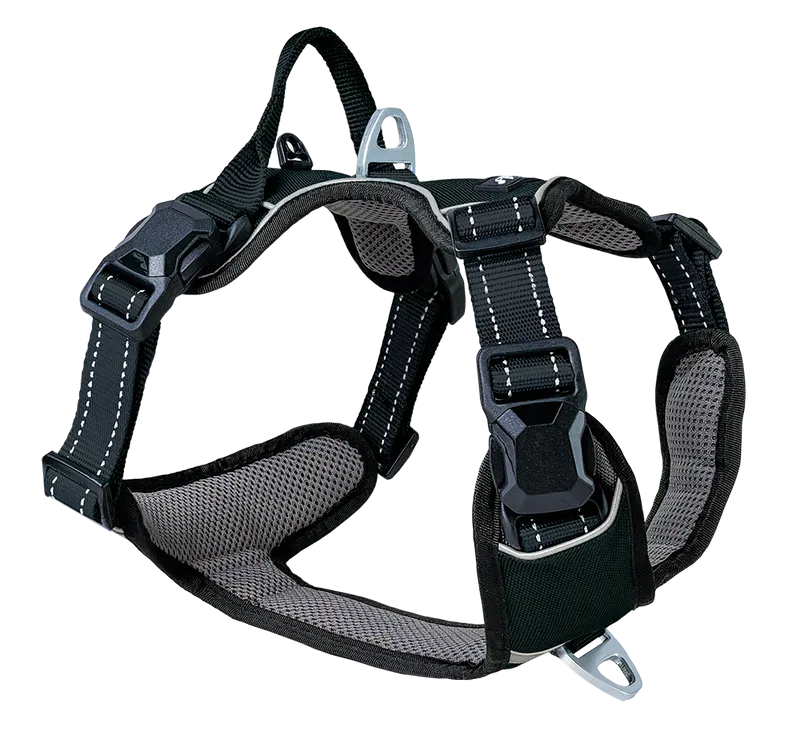 Hundegeschirr Magnetech L, Anthrazit–Schwarz – Petlando
