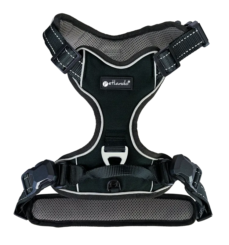 Hundegeschirr Magnetech L, Anthrazit–Schwarz – Petlando