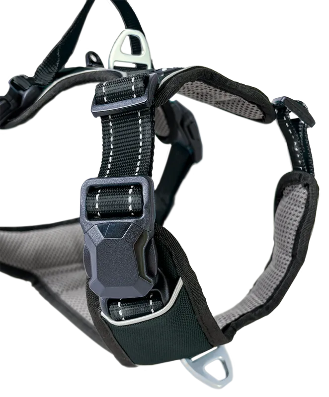 Hundegeschirr Magnetech L, Anthrazit–Schwarz – Petlando