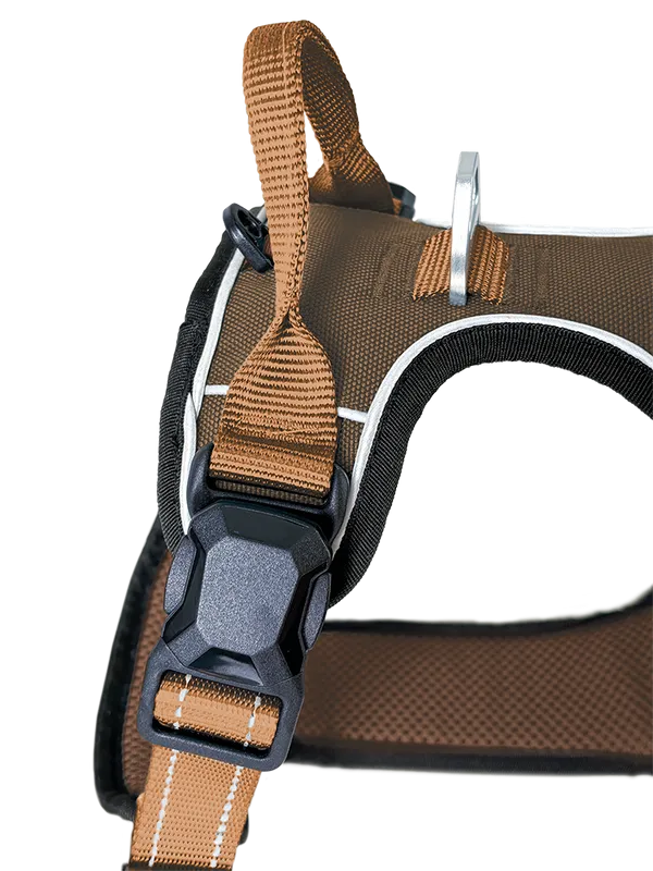 Hundegeschirr Magnetech M, Mokka–Cognac – Petlando