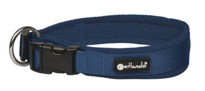Hundehalsband Mesh XL Navy – Petlando