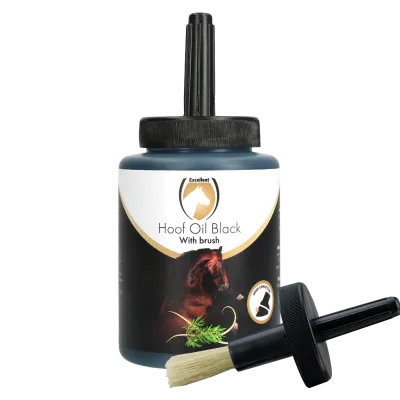 Excellent Horse Hoof Oil Black (with brush) 500 ml