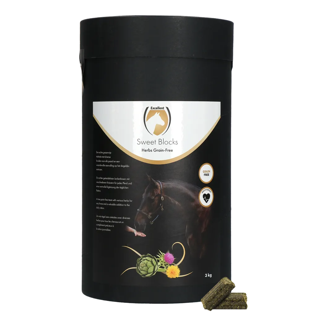 Excellent Horse Sweet Blocks Grain-Free Herbs 3 kg