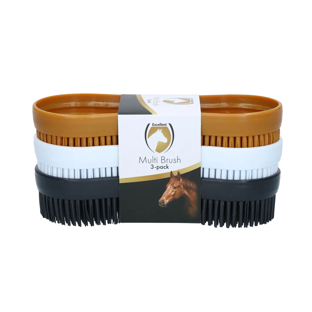 Excellent Horse Multi Brush 3-pack