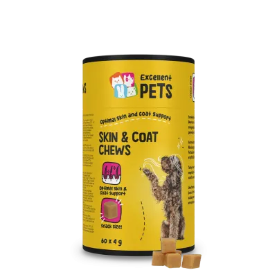 Excellent Pets Skin & Coat Soft Chews 60 Treats