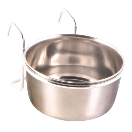 Trixie Edelstahlnapf mit Halter – 0,3 l / Ø 9,5 cm