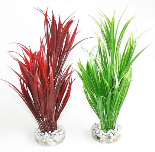 Sword Plant – 25 × 7 × 12 cm – Sydeco - Künstliche Aquariumpflanze für Süsswasseraquarien
