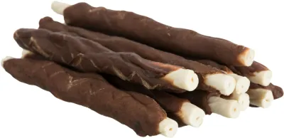 Denta Fun Rolls mit Kaninchen – 12 cm / 6 St. / 70 g – Trixie - Kaurollen für Hunde
