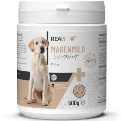 Magen Mild – 500 g – REAVET - Ergänzungsfuttermittel zur Unterstützung der normalen Magenfunktion bei Hunden