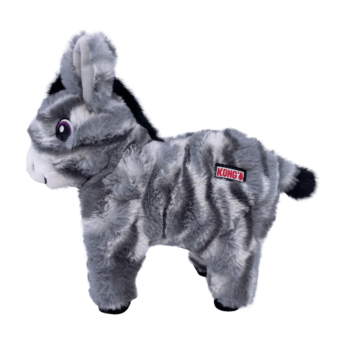 KONG Low Stuff Stripes Donkey M, 24.7x27.3x8.3cm