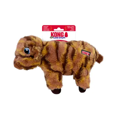 KONG Low Stuff Stripes Cow M, 16.5x31.75x7.6cm